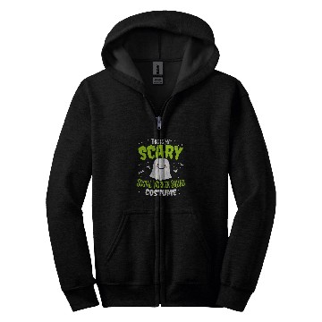 Discover Funny Halloween This is my Scary Social Worker Squad Custome Zip Hoodies