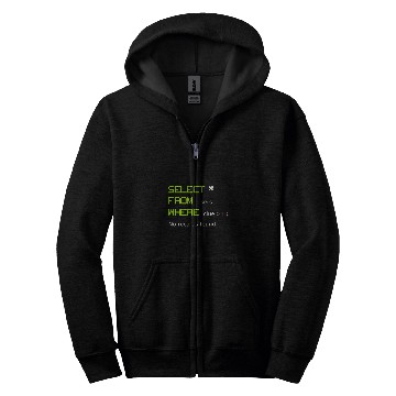 Discover Query SQL Database Programmer medicals Coder Healthcare Zip Hoodies