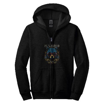 Discover Priest River Idaho Fun Bear Wearing Glasses Flowers Design Zip Hoodies