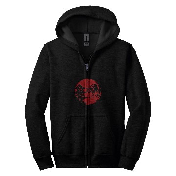 Discover BMX Japanese Red Sun BMX Accessories Zip Hoodies
