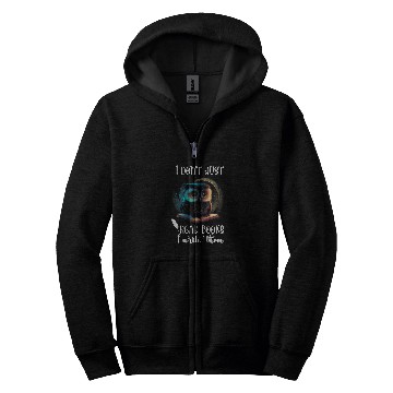 Discover Writer Owl I Dont Read Books Reading Novel Typewriter Zip Hoodies
