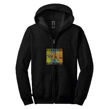 Discover Student Lazy School Learning Lounge Sloth Zip Hoodies