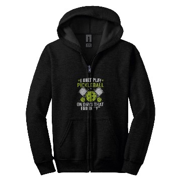 Discover I Play Pickleball Funny Player Paddle Lover Graphic Zip Hoodies