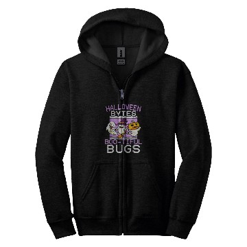 Discover Halloween Bytes Boo Tiful Bugs Programmer Halloween Women Zip Hoodies
