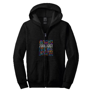 Discover Zoologist Words Zoology Graduate Student Zip Hoodies