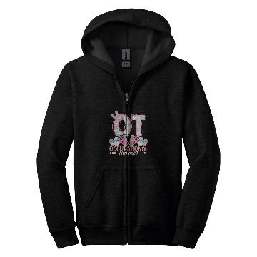 Discover Occupational Therapist Bunny OT Occupational Therapy Easter Zip Hoodies