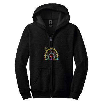 Discover student teacher eighth grade rainbow back to school Zip Hoodies