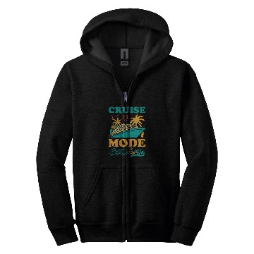 Discover Cruise Ship Cruise Mode On Funny Zip Hoodies