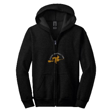 Discover Halloween Pilot Witch Flight Instructor Witch Zip Hoodies