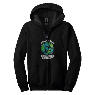 Discover Worlds Exchange Student Foreign Host Family School Zip Hoodies