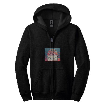 Discover Straight White Mail Postal Worker 1 Zip Hoodies