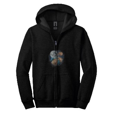 Discover 3 capybarass Howling At Moon Funny Weird Cursed Meme Zip Hoodies
