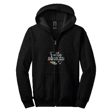 Discover Book Reader Fully Booked Zip Hoodies