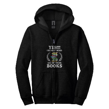Discover Reading Book Literature Library Zip Hoodies