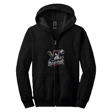 Discover Funny Lets Go Penguin Playing Baseball 2 Zip Hoodies