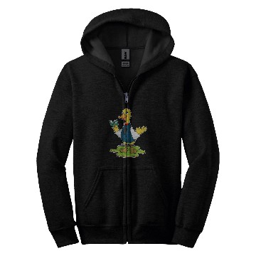 Discover Duck Reading Book Zip Hoodies