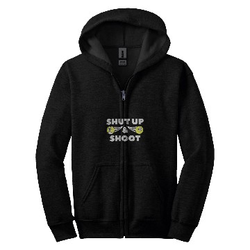 Discover Shut Up And Shoot For Billiard Pool Player Zip Hoodies