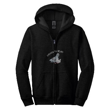 Discover Driven Read Bird Library Reading Books Reader Funny Zip Hoodies