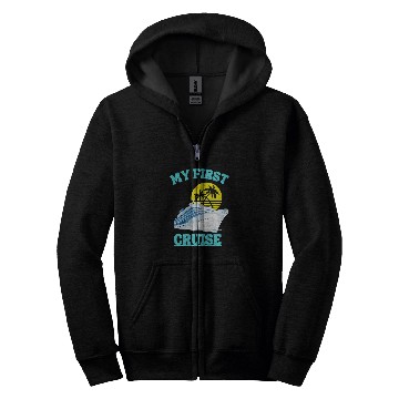 Discover My First Cruise Boat Zip Hoodies