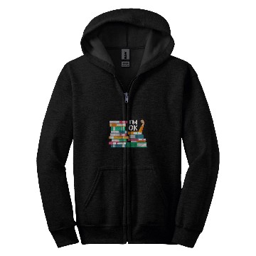 Discover Reading Book Lovers Im Ok National Book Lovers Day 8 Zip Hoodies