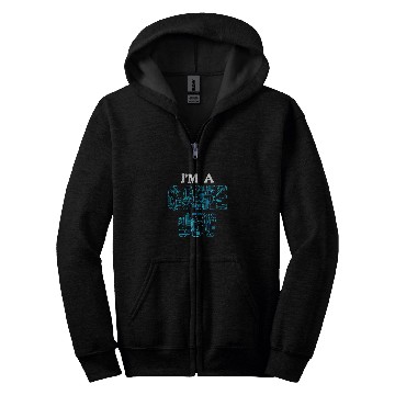 Discover Im a Game Dev Computer Circuit Programming Zip Hoodies