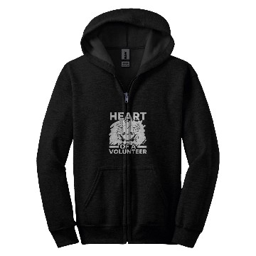 Discover Volunteering Work Helping Hand Volunteer Worker 3 Zip Hoodies