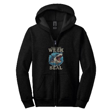 Discover Its A Bad Week To Be A Seals Shark Lovers Zip Hoodies