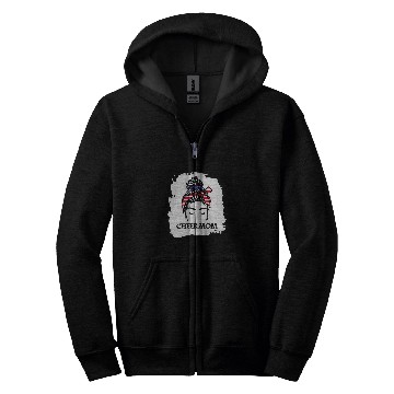 Discover Cheer Mom USA Flag 1 Zip Hoodies