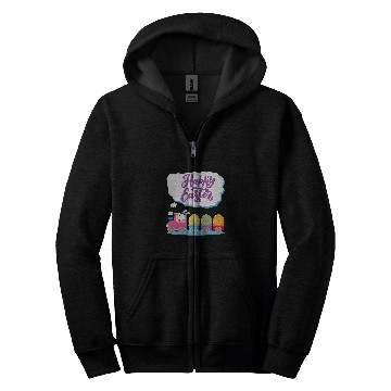 Discover Easter Bunny Egg Hunt Train with Bunny Conductor Zip Hoodies