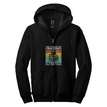 Discover Thats What I Do I Read Book I Drink Rum I Know Things Zip Hoodies