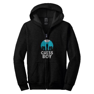 Discover Chess Boy Hobby Match Sayings Player Zip Hoodies
