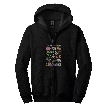 Discover We All Thrive Under Different Conditions Autism Teacher Zip Hoodies