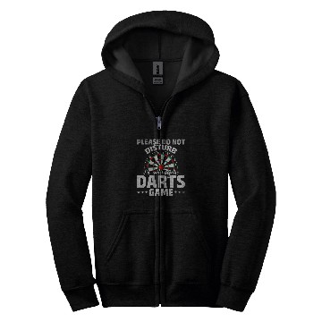 Discover Please Do Not Disturb I m Watching The Darts Game Zip Hoodies