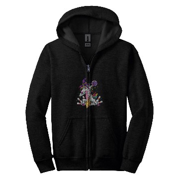 Discover Dabbingss Bowling Witch Unicornss vintagess Zip Hoodies