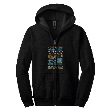 Discover Funny Railroad Train Engineer 3 Idiots On The Tracks Zip Hoodies