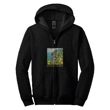 Discover Amalfi Coast town Italy Trip Vacation Mediterranean Sea Zip Hoodies