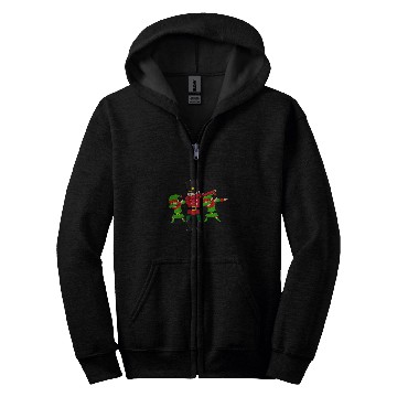 Discover Dab Dance Funny Christmas Elves Stamp Nutcracker Zip Hoodies