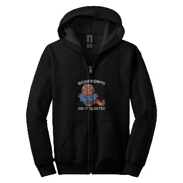 Discover Reading Books Lover Reader Nerd Bookworms Do It Quietly Zip Hoodies