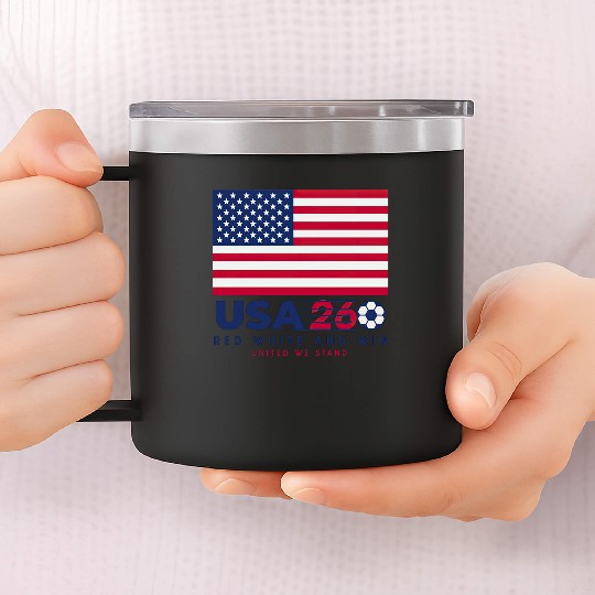 USA World Cup 2026 14oz Stainless Steel Tumblers US Soccer