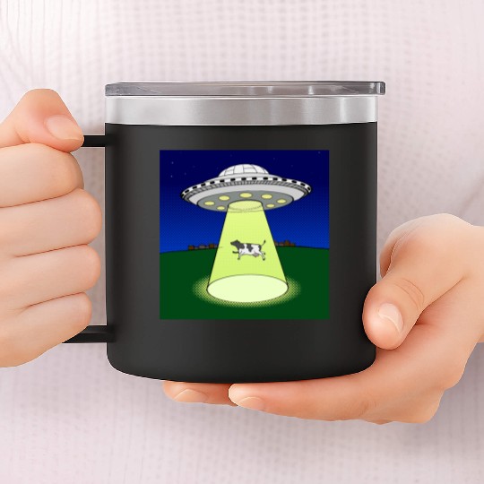 ufo cow 14oz Stainless Steel Tumblers