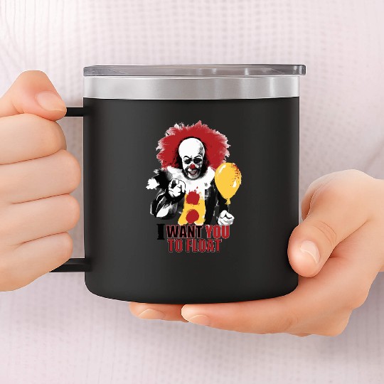 Creepy Pennywise LIGHT Version Art Character 14oz Stainless Steel Tumblers