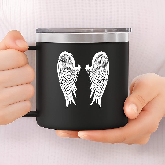 Angel Wings 14oz Stainless Steel Tumblers