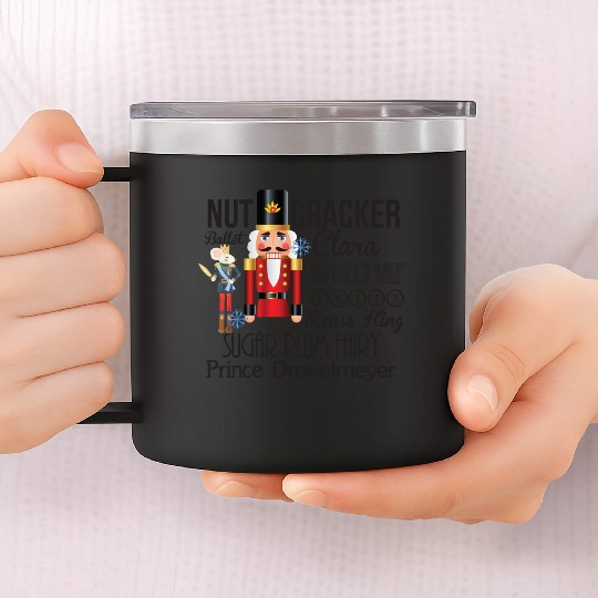Nutcracker Ballet 14oz Stainless Steel Tumblers - Dance