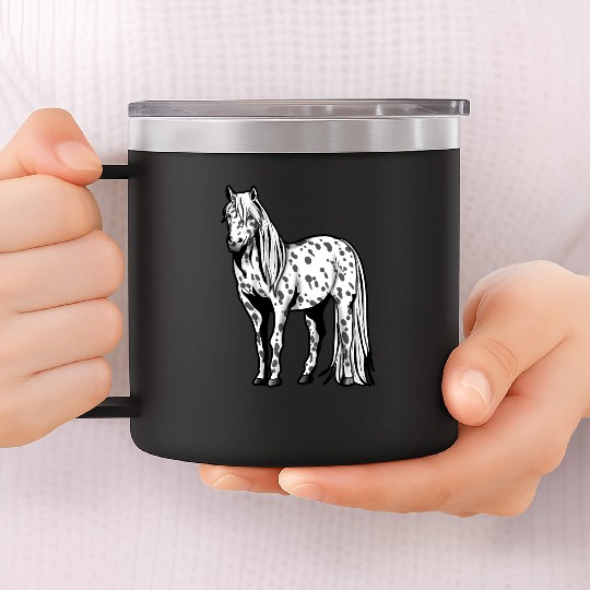 Appaloosa Horse Riding Present gift Pony Girl 14oz Stainless Steel Tumblers