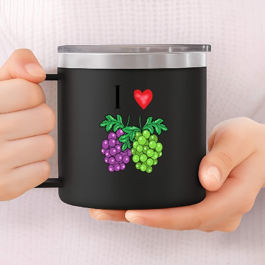 I love grape 14oz Stainless Steel Tumblers
