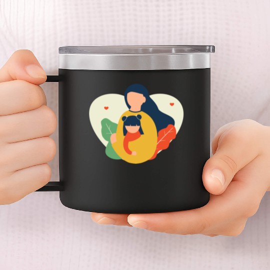 I Love You, Mama & Baby 14oz Stainless Steel Tumblers, Mommy and Me 14oz Stainless Steel Tumblers