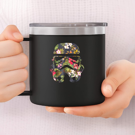 Star Wars Tropical Stormtrooper Floral 14oz Stainless Steel Tumblers