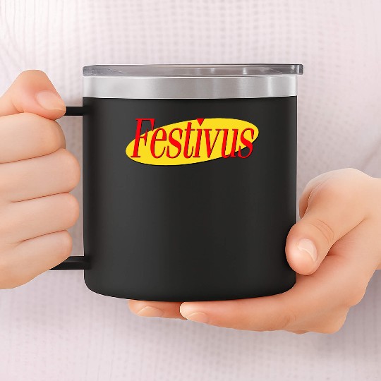 Festivus 14oz Stainless Steel Tumblers