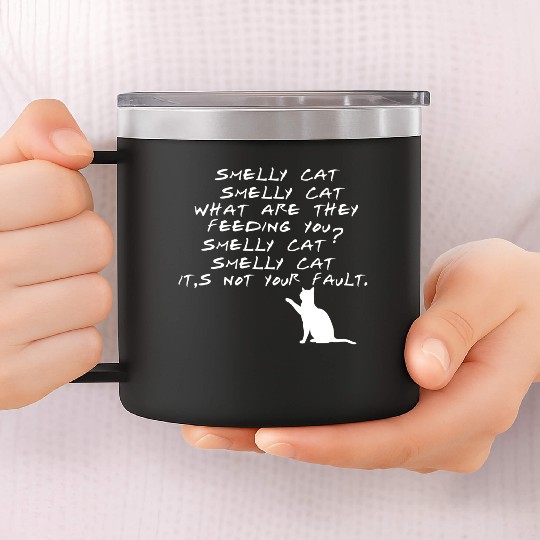 Smelly Cat Friends Tv Show 14oz Stainless Steel Tumblers