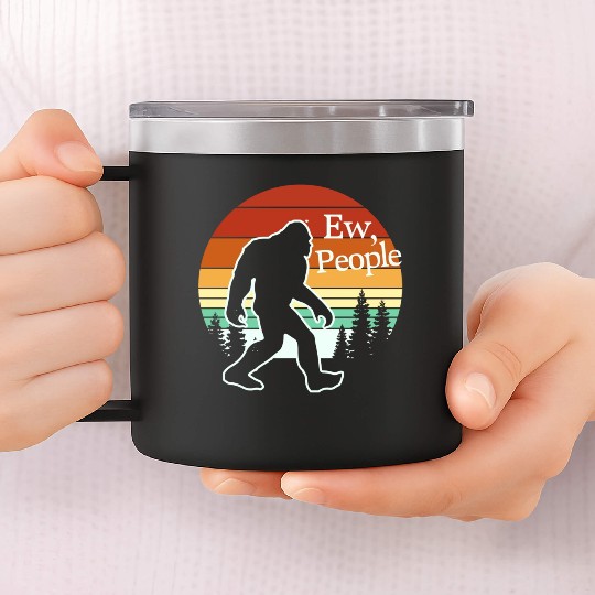 Ew People With Gorilla 14oz Stainless Steel Tumblers